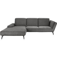 set one by Musterring Ecksofa "SO 4500, Füße schwarz matt, inkl Schwenkrückenfunktion, Cord, L-Form", wahlweise mit Kopfstütze/Armteilverstellung/Rückenneigung von Set One By Musterring