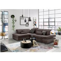 set one by Musterring Ecksofa "SO 4100 mit komfortablen Federkern und Kopfteilverstellung,", wahlweise mit Bettfunktion und Sitztiefenverstellung, L-Form von Set One By Musterring