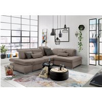 set one by Musterring Ecksofa "SO 4100 mit komfortablen Federkern und Kopfteilverstellung," wahlweise mit Bettfunktion und Sitztiefenverstellung, L-Form von Set One By Musterring