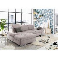 set one by Musterring Ecksofa "SO4100 V", mit verstellbaren Kopfteilen, wahlweise mit Funktionen, Cord-Bezug von Set One By Musterring