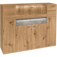 set one by Musterring Highboard "Deltona", inklusive Beleuchtung, Glasklappe und Zierelement, B154 x H122 cm set one by Musterring Highboard "Deltona", inklusive Beleuchtung, Glasklappe und Zierelement, B154 x H122 cm von Set One By Musterring
