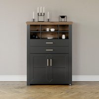 set one by Musterring Highboard "York", Typ 16, mit Holztüren und Schubkasten, Beleuchtung optional, B 105 cm von Set One By Musterring