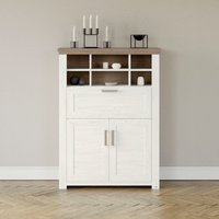 set one by Musterring Highboard "York", Typ 15, mit Holztüren und Klappe, Beleuchtung optional, Breite 105 cm von Set One By Musterring