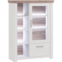 set one by Musterring Highboard "York", Typ 13 und 14, mit Glastür und Schubkasten, 3 Farbvarianten, B 105 cm von Set One By Musterring