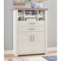 set one by Musterring Highboard "York", Typ 16, mit Holztüren und Schubkasten, Beleuchtung optional, B 105 cm von Set One By Musterring