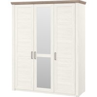 set one by Musterring Kleiderschrank "York Schlafen", (2 St.), mit Holz- und Spiegeltüren, inkl. Kranz in Eiche, Höhe 207 x T60 cm von Set One By Musterring