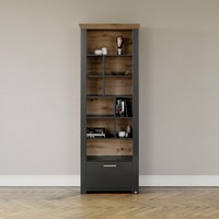 set one by Musterring Regal "York", Typ 07, offenes Design, Beleuchtung optional, B 75 x H 207 cm von Set One By Musterring