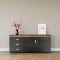 set one by Musterring Sideboard "York", Typ 51, mit viel Stauraum, Bügelgriff silber, B 184 x H 79 cm von Set One By Musterring