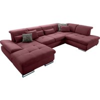 set one by Musterring Wohnlandschaft "SO 4100 komfortable Federkernunterfederung, inkl. Kopfteilverstellung", wahlweise Bettfunktion und Sitztiefenverstellung, U-Form von Set One By Musterring