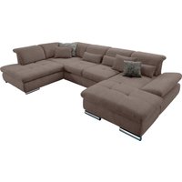 set one by Musterring Wohnlandschaft "SO 4100 komfortable Federkernunterfederung, inkl. Kopfteilverstellung", wahlweise Bettfunktion und Sitztiefenverstellung, U-Form von Set One By Musterring