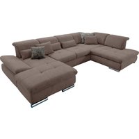 set one by Musterring Wohnlandschaft "SO 4100 komfortable Federkernunterfederung, inkl. Kopfteilverstellung", wahlweise Bettfunktion und Sitztiefenverstellung, U-Form von Set One By Musterring