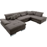 set one by Musterring Wohnlandschaft "SO 4100 komfortable Federkernunterfederung, inkl. Kopfteilverstellung", wahlweise Bettfunktion und Sitztiefenverstellung, U-Form von Set One By Musterring
