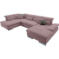 set one by Musterring Wohnlandschaft "SO 4100 komfortable Federkernunterfederung, inkl. Kopfteilverstellung", wahlweise Bettfunktion und Sitztiefenverstellung, U-Form von Set One By Musterring