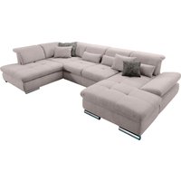 set one by Musterring Wohnlandschaft "SO 4100 komfortable Federkernunterfederung, inkl. Kopfteilverstellung", wahlweise Bettfunktion und Sitztiefenverstellung, U-Form von Set One By Musterring