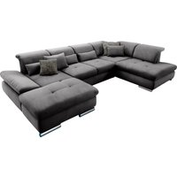 set one by Musterring Wohnlandschaft "SO 4100 komfortable Federkernunterfederung, inkl. Kopfteilverstellung", wahlweise Bettfunktion und Sitztiefenverstellung, U-Form von Set One By Musterring