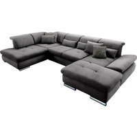 set one by Musterring Wohnlandschaft "SO 4100 komfortable Federkernunterfederung, inkl. Kopfteilverstellung", wahlweise Bettfunktion und Sitztiefenverstellung, U-Form von Set One By Musterring