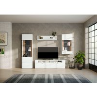 set one by Musterring Wohnwand "TACOMA", (Set, 4 St.), Typ 04, mit Hängevitrine von Set One By Musterring