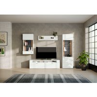 set one by Musterring Wohnwand "TACOMA", (Set, 4 St.), Typ 54, mit Hängevitrine von Set One By Musterring