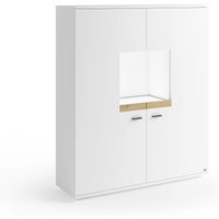 Set One Lancaster TYP 52 Highboard zerlegt Weiss/Eiche Artisan von Set One by Musterring