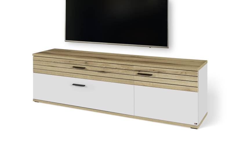 Set One by Musterring Lowboard SO QUINCY ZAMF01 ca. 180x53x40cm in Front Coast evoke Eiche/lichtgrau von Set One by Musterring