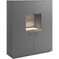 Set one by Musterring Highboard SET ONE LANCASTER, Holznachbildung von Set one by Musterring