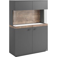 Set one by Musterring Highboard SET ONE LANCASTER, Holznachbildung von Set one by Musterring