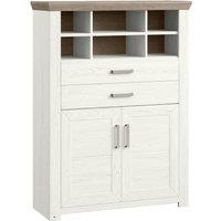 Set one by Musterring Highboard SET ONE YORK, Holznachbildung von Set one by Musterring