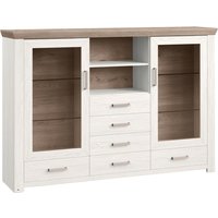 Set one by Musterring Highboard SET ONE YORK, Holznachbildung von Set one by Musterring