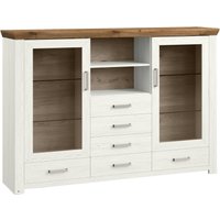 Set one by Musterring Highboard SET ONE YORK, Holznachbildung von Set one by Musterring