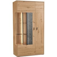 Set one by Musterring Vitrine breit links DELTONA, Holznachbildung von Set one by Musterring