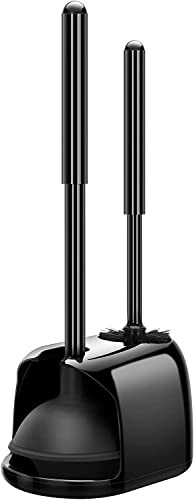 SetSail Toilettenbürste und Kolben-Set, WC-Kolben für Badezimmer, robuste WC-Schüsselbürste und Halter, versteckter WC-Kolben und Bürsten-Set für Tiefe Reinigung – Schwarz SetSail Toilettenbürste und Kolben-Set, WC-Kolben für Badezimmer, robuste WC-Schüsselbürste und Halter, versteckter WC-Kolben und Bürsten-Set für Tiefe Reinigung – Schwarz von SetSail