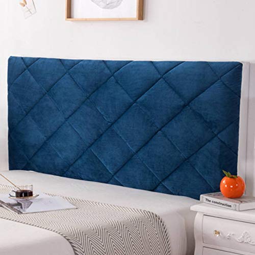 SetSailW Bett Kopfteil Protector Bezug Staubschutz Stoff Bett Kopfteilbezug Husse Staubdichter Schutz Schonbezug Verdicken Kopfenden Anti-Kollision Rückenkissen,Blue-200cm von SetSailW