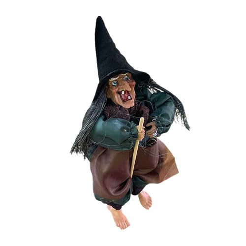 Setauoo Halloween sprechende Hexe Dekorationen - Gruseliges Hexendekor mit Soundaktivierungsfunktion - Behänge animierte sprechende Hexe Halloween Haunted House Prop Decor Setauoo Halloween sprechende Hexe Dekorationen - Gruseliges Hexendekor mit Soundaktivierungsfunktion - Behänge animierte sprechende Hexe Halloween Haunted House Prop Decor von Setauoo