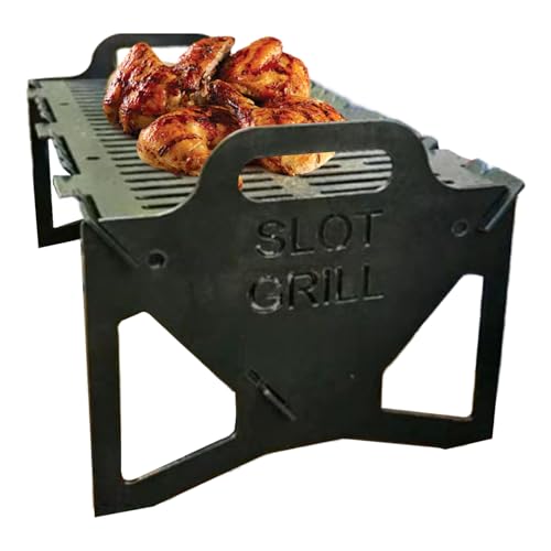 Setauoo Holzkohlegrill - Robust Klappbarer Grill Für Feuerstelle Transportabel Outdoor - Leichtes BBQ Gartengrill Für Picknick Grillparty von Setauoo
