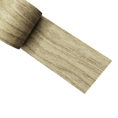 Setauoo Holztapete Klebeband - Holzfurnier Flicken - 5.5 cm Breit 4.5 m Lang Selbstklebende Dekorative Kante Wasserdicht für Fensterleisten Spiegelrahmen Wandreparatur von Setauoo