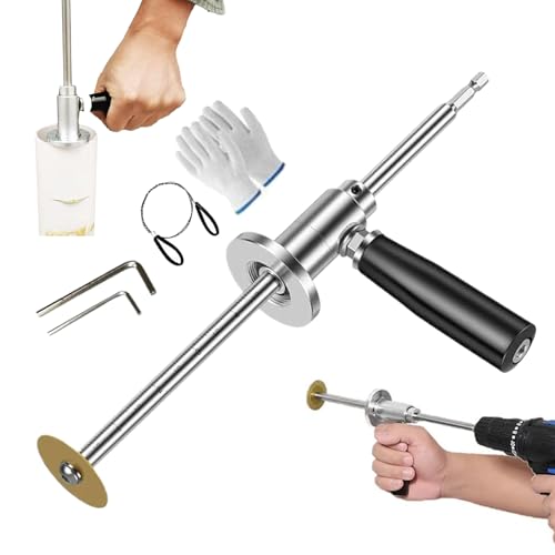 Setauoo Intern PVC,PVC Innenrohr Schneidwerkzeugset | ergonomische robuste Rohr Maschine Für Holz Glas Kristall Schneidanwendungen von Setauoo
