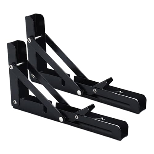 Setauoo Klappbare Regalträger Hochbelastbar | 2X Klappregal Mit Dreieckiger Stütze | Platzsparend Für Küche Wohnzimmer Camping Outdoor Als Stauraumlösung von Setauoo