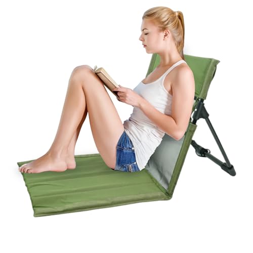 Setauoo Klappstuhl - Angelstuhl Mit Rückenlehne,Bodensitz Für Picknick Outdoorfeste Wandern Camping Garten Terrasse von Setauoo