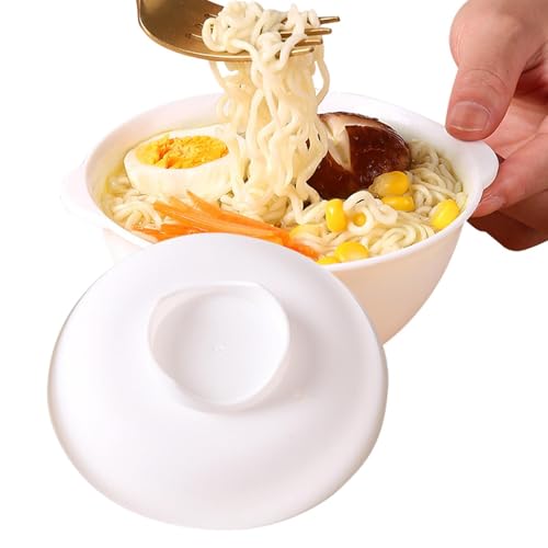 Setauoo Mikrowellen-Ramenschüssel mit Deckel,Ramenschüssel mikrowellengeeignet,Instant-Nudelschüssel mit Deckel - Hitzebeständige Instant-Nudelschüssel, Ramen-Maker-Schüssel für Wohnung, Büro von Setauoo
