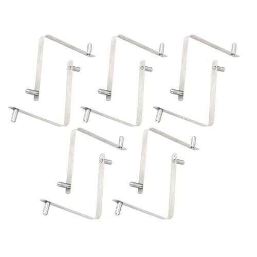 Setauoo Pool Bürsten Clip | 10 Stücke Edelstahl Butterfly V-Clip für Poolstangen | Halterung Für Teleskopstange Poolkescher Reinigungsnetz Wand von Setauoo