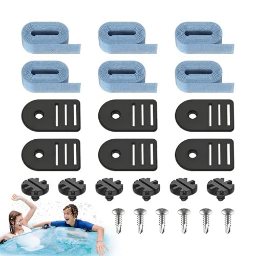 Setauoo Pool-Solarabdeckungs-Befestigungsset – Solarabdeckungs-Rollenbefestigungsset – einfache Installation, starker Halt, Deckengurte für Terrasse, Hof, Haus, Outdoor Setauoo Pool-Solarabdeckungs-Befestigungsset – Solarabdeckungs-Rollenbefestigungsset – einfache Installation, starker Halt, Deckengurte für Terrasse, Hof, Haus, Outdoor von Setauoo