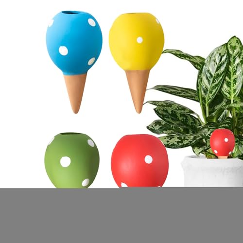 Setauoo Selbstbewässerungskugeln,Terrakotta-Selbstbewässerungskugeln für Blumentöpfe - Automatische Langzeitbewässerungskugeln für Topfpflanzen und Garten von Setauoo