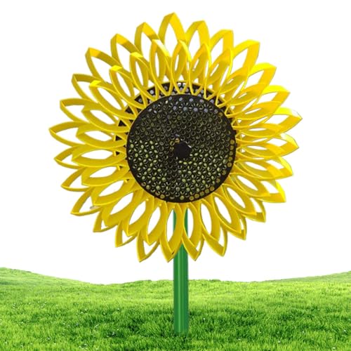 Setauoo Wirbelspiel Für Garten Und Grünfläche - Dekorative Sonnenblumen Windspinner | Dekorative Drehende Sonnenblume Für Garten Terrasse Balkon Terrasse Park Rasen In 60cm Setauoo Wirbelspiel Für Garten Und Grünfläche - Dekorative Sonnenblumen Windspinner | Dekorative Drehende Sonnenblume Für Garten Terrasse Balkon Terrasse Park Rasen In 60cm von Setauoo