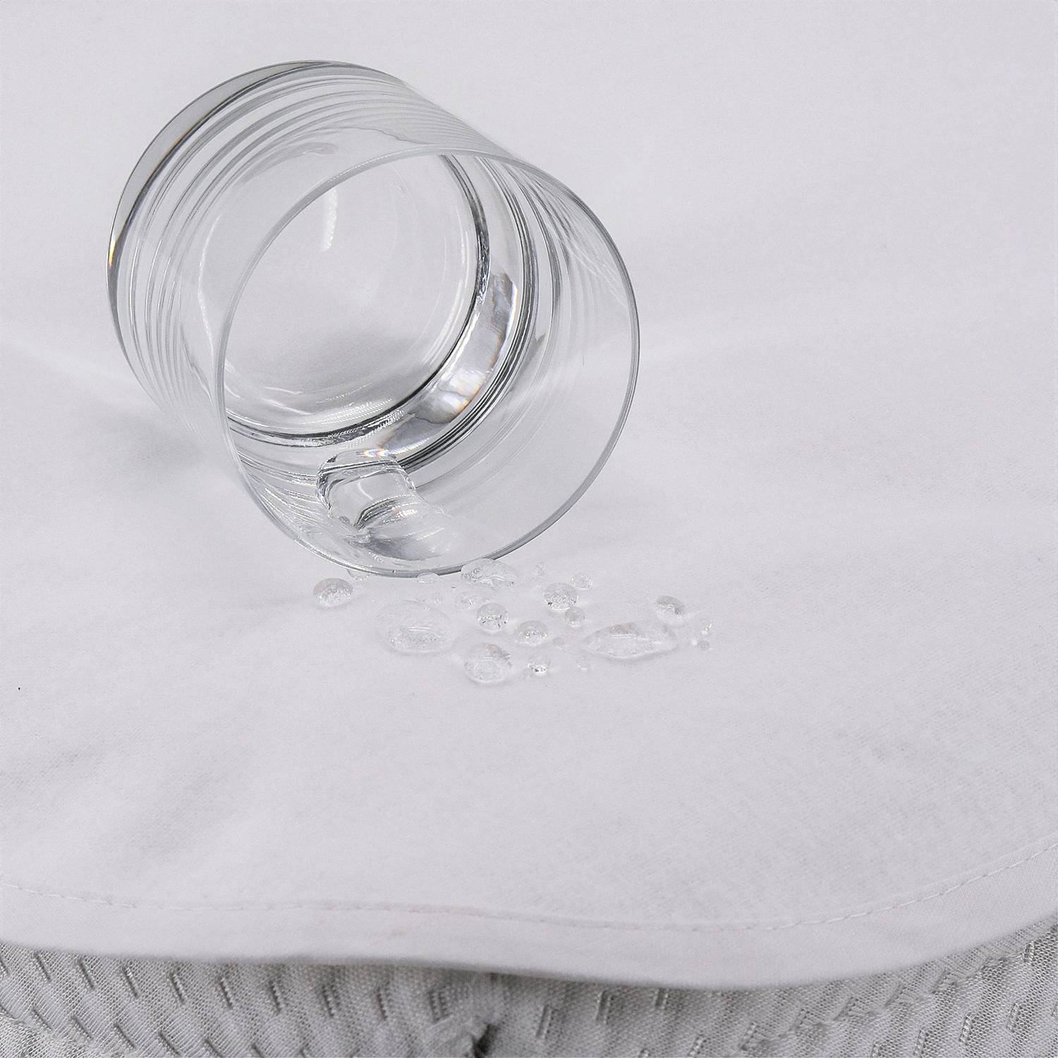 home24 Matratzenquerauflage Molton 2er-Set 90 x 150cm Weiß von home24