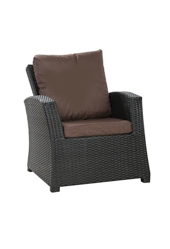 Setgarden 2er Set Rattan Gartenmöbel Auflagen Kissen für Rattan-Möbel, Braun, 100% Polyester, 52_x_56_x_7_cm von Setgarden