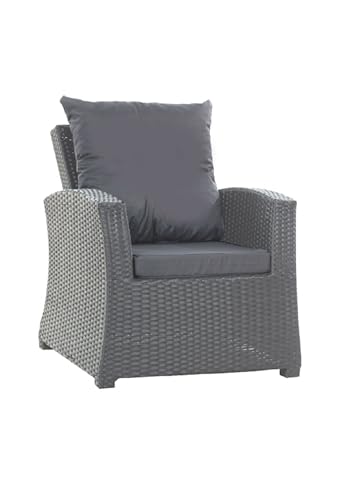 Setgarden® - Set mit 4 Relax Kissen für Gartenmöbel – Bequeme und weiche Polsterung für Stühle, Sessel und Sofas, witterungsbeständig (Anthrazit) von Setgarden