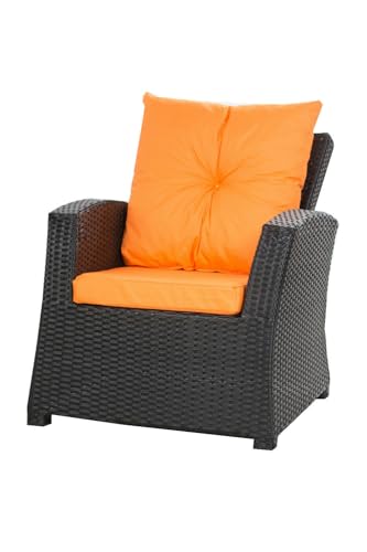 4er Set Rattanmöbel Auflagen Kissen für Relaxstühle Rattanmöbel Auflagen Auflagen für Rattan Gartenmöbel Auflagen Kissen für Sessel Rattan Sofakissen (Orange) von Setgarden