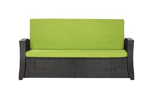 Setgarden® Bankauflage Polyrattan Gartenbank Sitzauflage, Bequeme Sitzauflagen für Gartenbänke – perfekte Auflagen für Ihr Gartensofa oder Ihre Hollywoodschaukel (Limette, 120x60x50 cm) von Setgarden