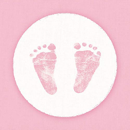 Servietten Lunch / Party / Taufe 33x33cm Baby Steps Girl von Setita