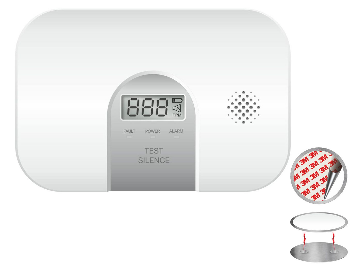 Setpoint CO-Melder (Kohlenmonoxid Melder CO Messer Warngeräte Warner Kaminofen Gas) von Setpoint